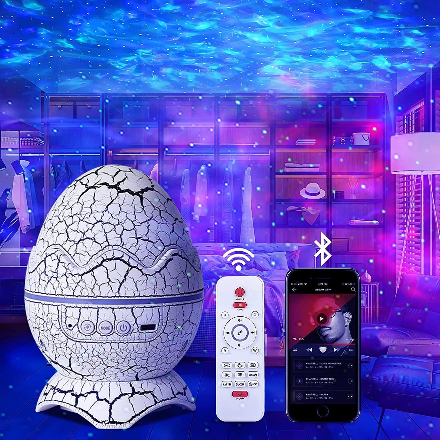 Galaxy Egg – Luz mágica para noches inolvidables