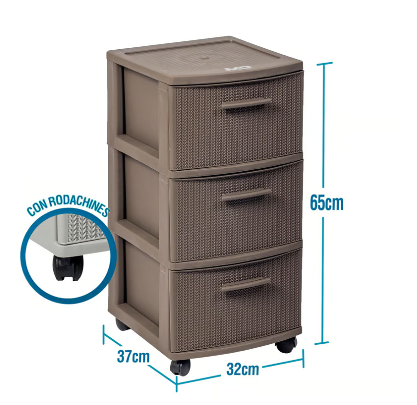 GAVETERO CROCHET MQ 3 NIVELES