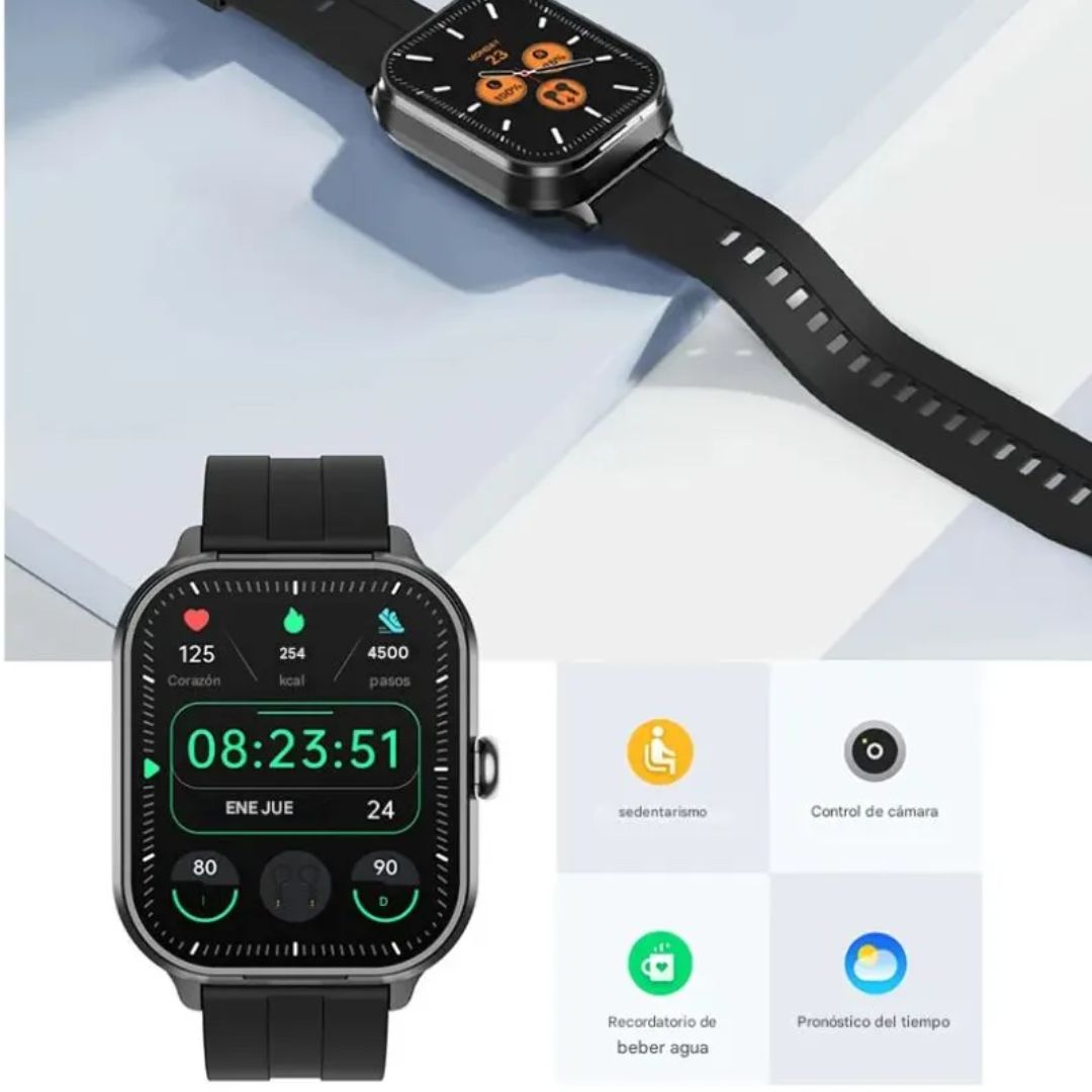 No cargues mas audifonos y reloj separados ahora llevalos juntos - RELOJ + AUDIFONOS.