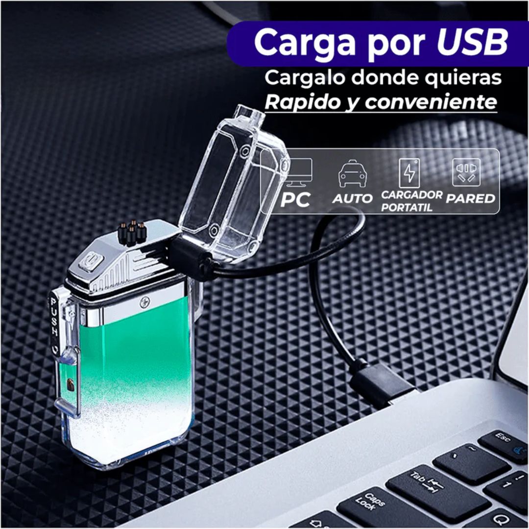 ENCENDEDOR PLASMA CON LINTERNA LED