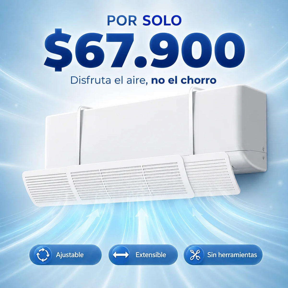 DEFLECTOR DE AIRE ACONDICIONADO