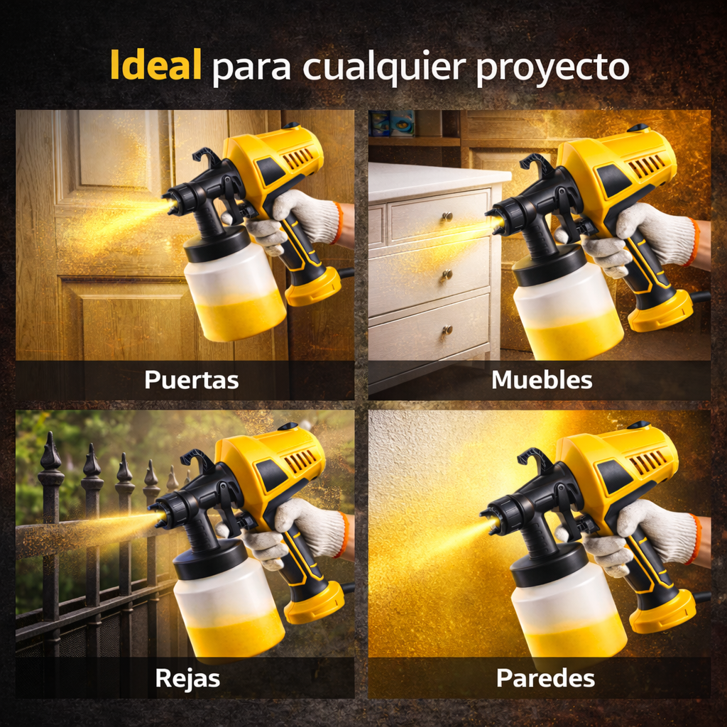 Pinta Más Rápido. Acabado Perfecto. Sin Complicaciones - Pistola De Pintura En Aerosol Eléctrica