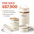Tu comida caliente, donde quieras  - LONCHERA TERMICA X3