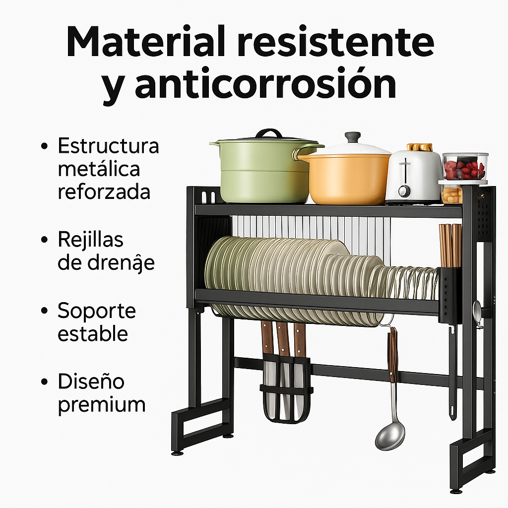 Tu cocina más limpia que nunca - ESCURRIDOR DE PLATOS.