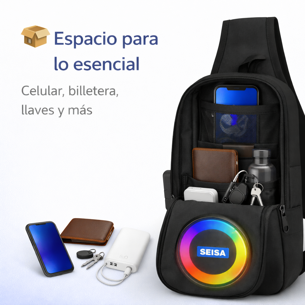 Lleva tu música a todas partes - MOCHILA BAFLE