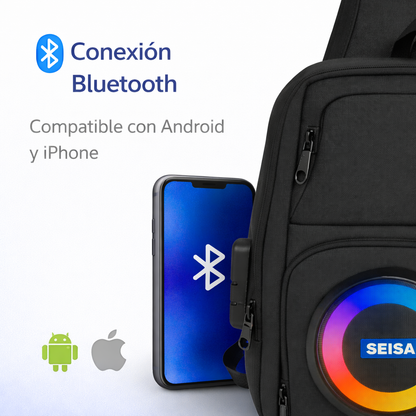 Lleva tu música a todas partes - MOCHILA BAFLE