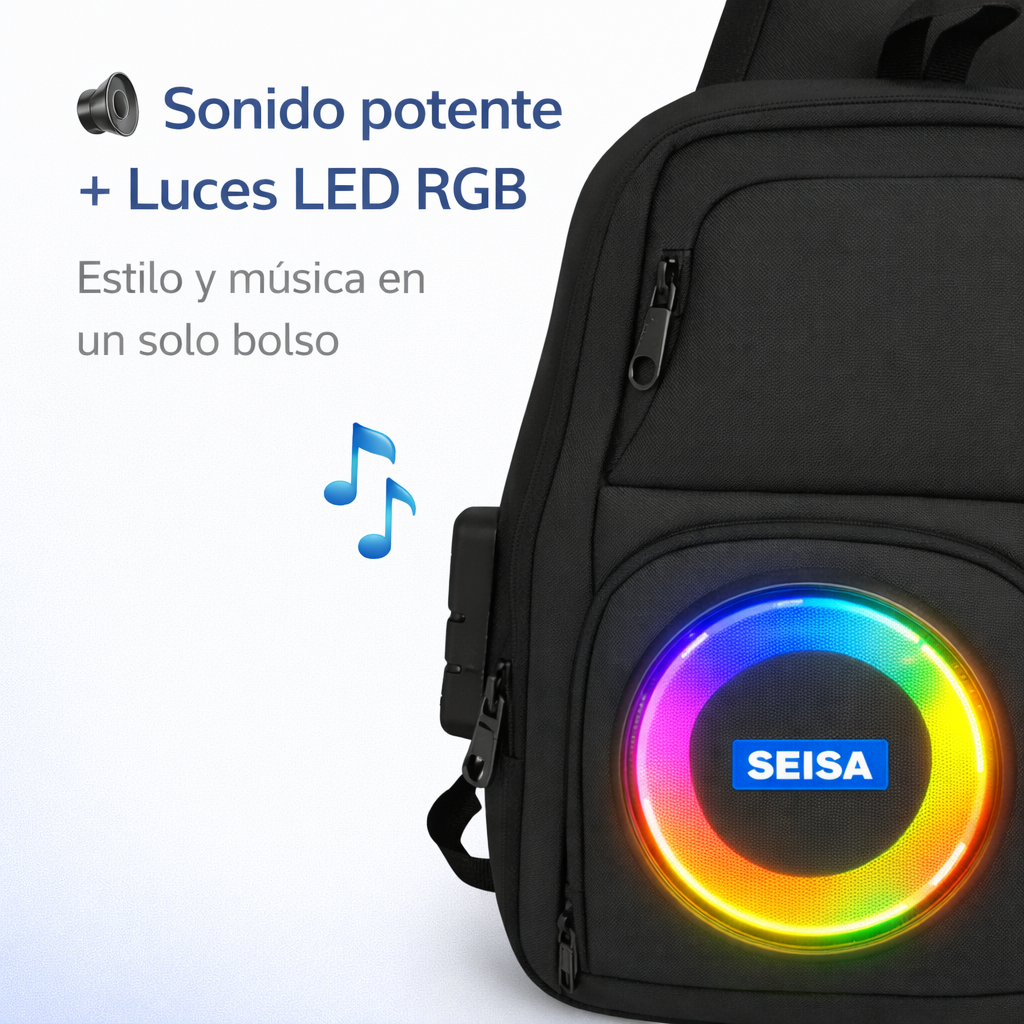 Lleva tu música a todas partes - MOCHILA BAFLE