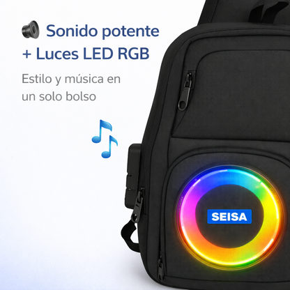 Lleva tu música a todas partes - MOCHILA BAFLE