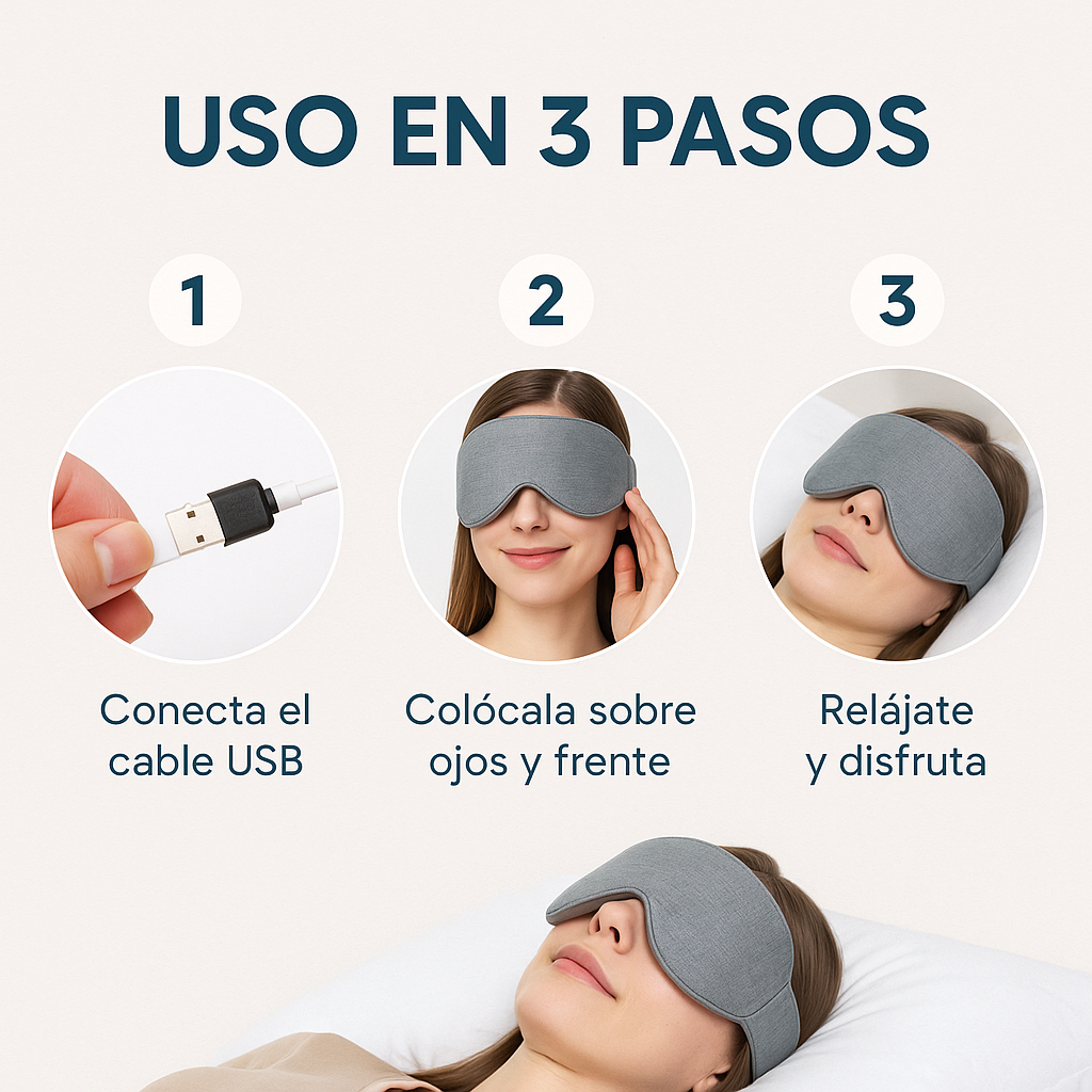 Alivio inmediato para tus ojos y tu mente - MASCARA TERMICA