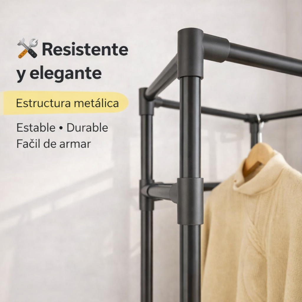 Más orden, menos desorden - ORGANIZADOR PERCHERO ESQUINERO