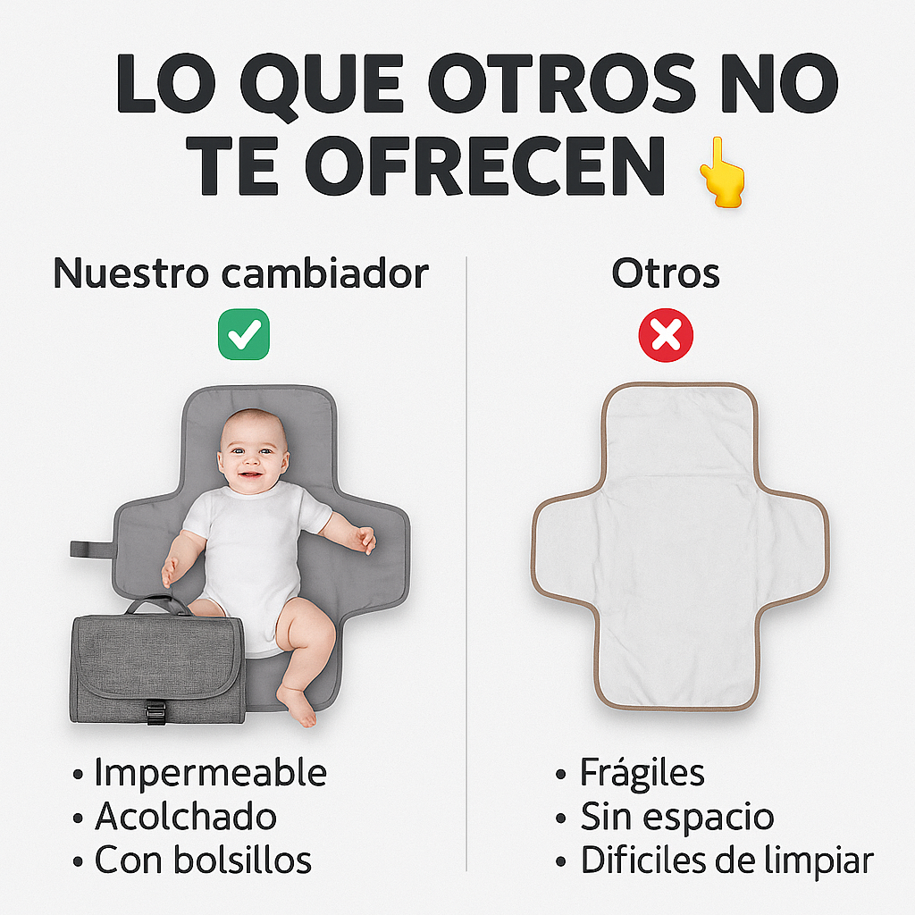 Porque cuidar a tu bebé no debería ser complicado - CAMBIADOR PAÑALES