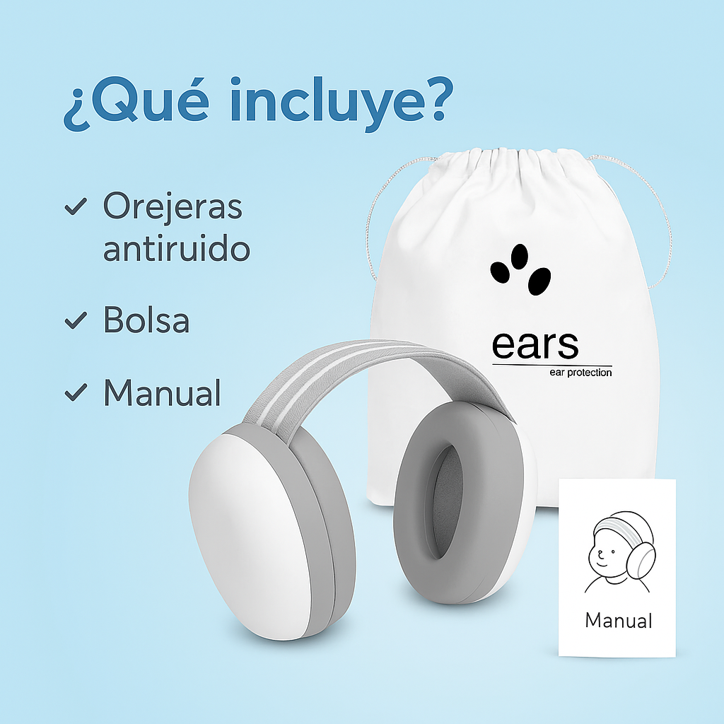 Dile adiós a los ruidos molestos, dale paz a tu bebé - AUDIFONOS CANCELACION DE RUIDO