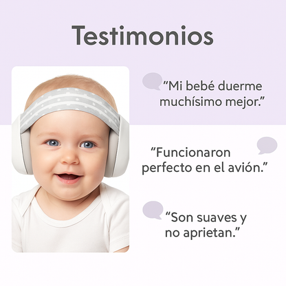 Dile adiós a los ruidos molestos, dale paz a tu bebé - AUDIFONOS CANCELACION DE RUIDO