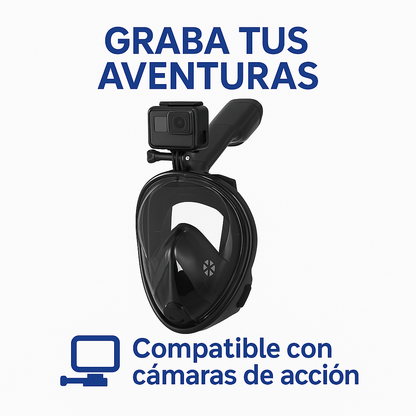 Mira el Mar como Nunca Antes – Visión 180° Real - CARETA DE BUCEO