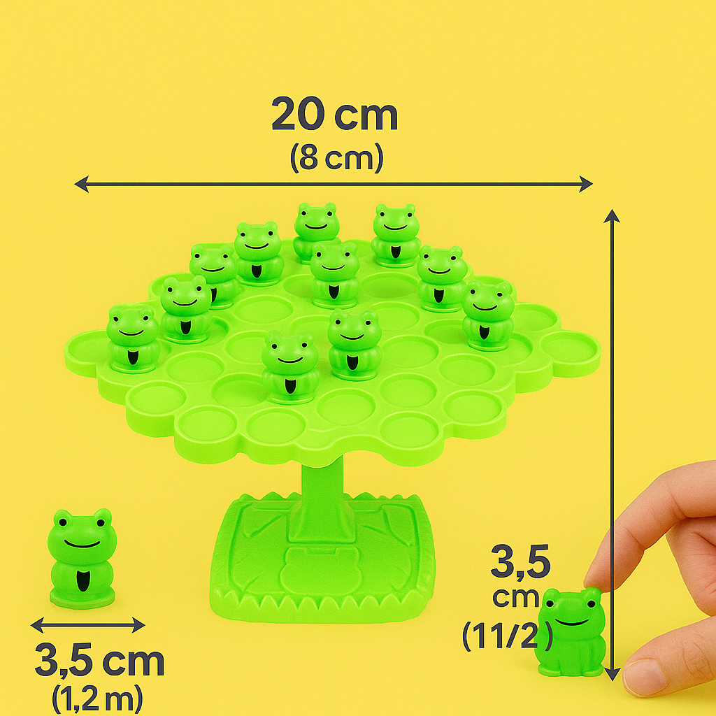 Juego de Ranas Equilibrio – Diversión y Aprendizaje para Niños - RANA ARBOL EQUILIBRIO