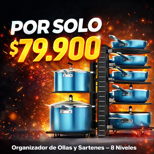 NO MÁS OLLAS AMONTONADAS CON ESTE ORGANIZADOR DE OLLAS Y SARTENES