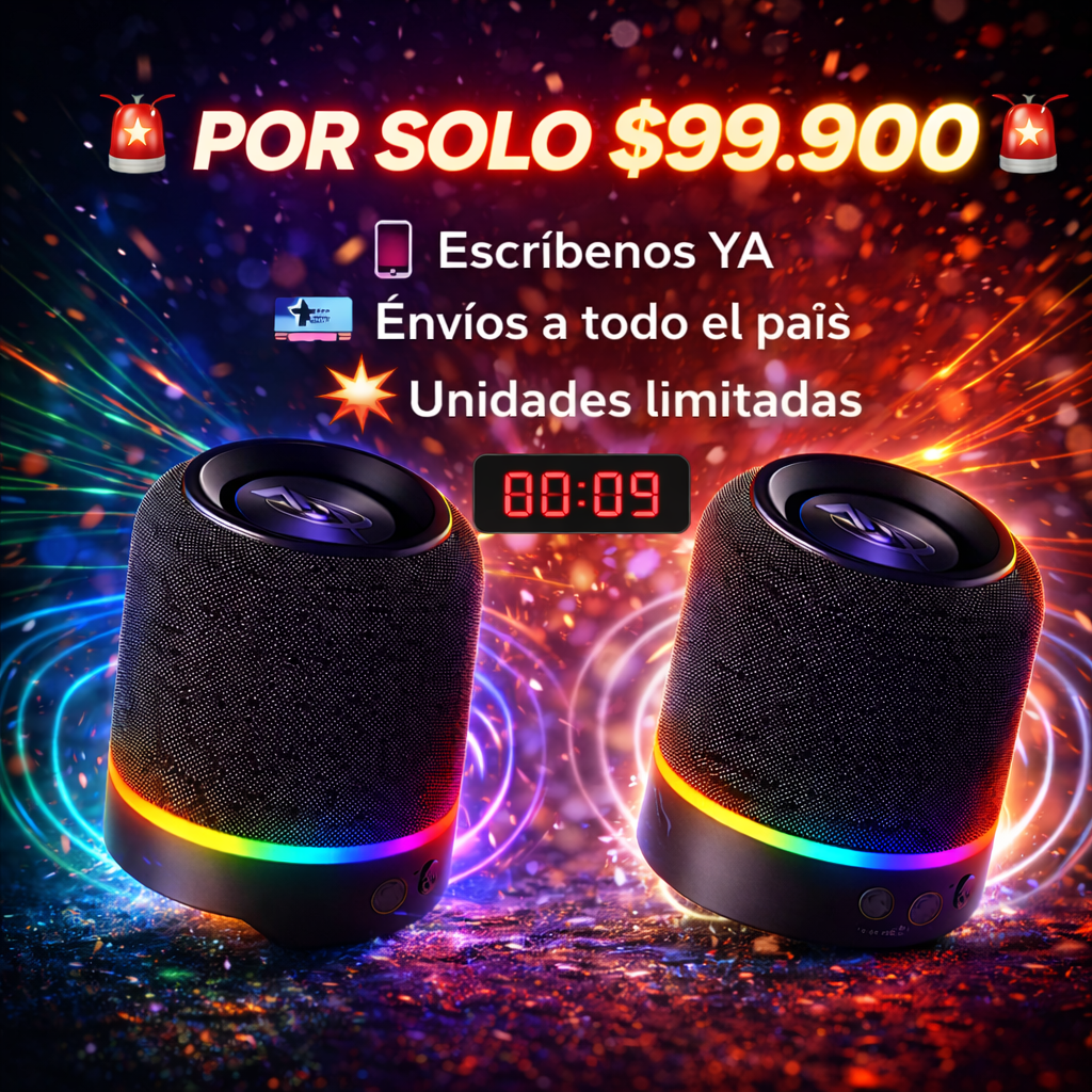 SE PEGA DONDE SEA, APRUEBA DE AGUA, TODO EN UNO SOLO CON ESTE BAFLE 2 EN 1