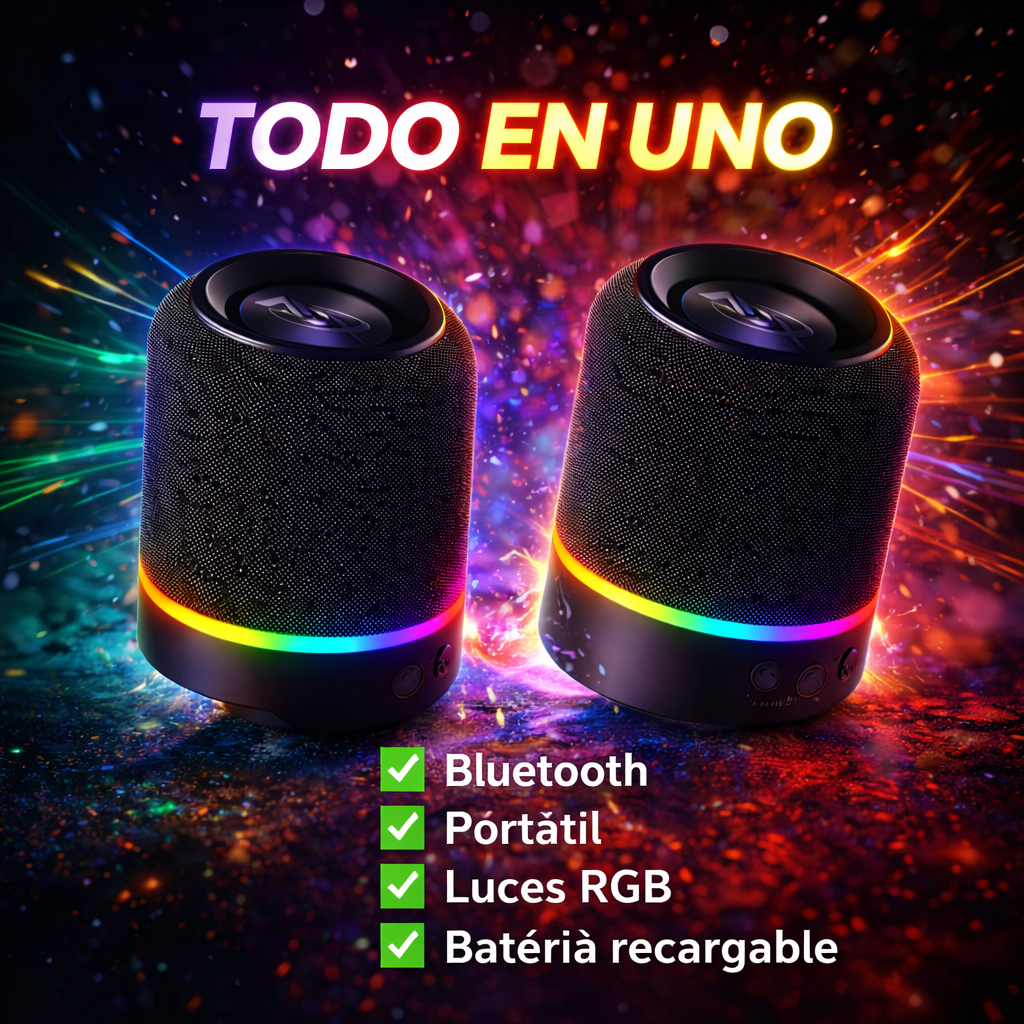 SE PEGA DONDE SEA, APRUEBA DE AGUA, TODO EN UNO SOLO CON ESTE BAFLE 2 EN 1