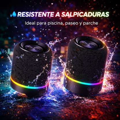 SE PEGA DONDE SEA, APRUEBA DE AGUA, TODO EN UNO SOLO CON ESTE BAFLE 2 EN 1