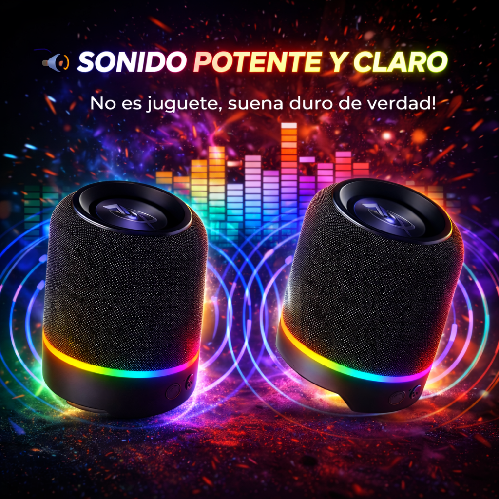 SE PEGA DONDE SEA, APRUEBA DE AGUA, TODO EN UNO SOLO CON ESTE BAFLE 2 EN 1