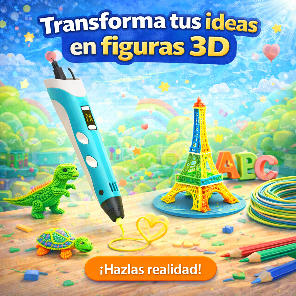 🧠 Aprende, diseña y crea en 3D de forma divertida - Lapiz 3D