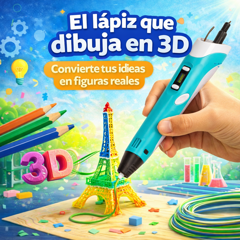 🧠 Aprende, diseña y crea en 3D de forma divertida - Lapiz 3D