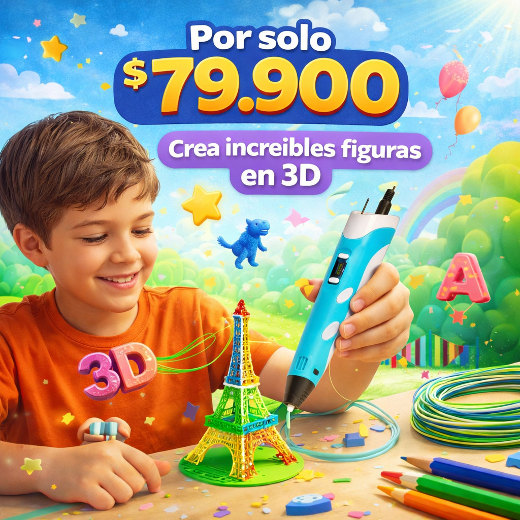 🧠 Aprende, diseña y crea en 3D de forma divertida - Lapiz 3D