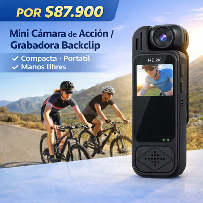 La cámara compacta que va contigo a todas partes - GRABADORA BACKFLIP