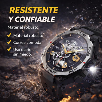 Estilo que rinde con el reloj gt60