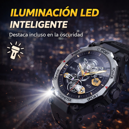 Estilo que rinde con el reloj gt60