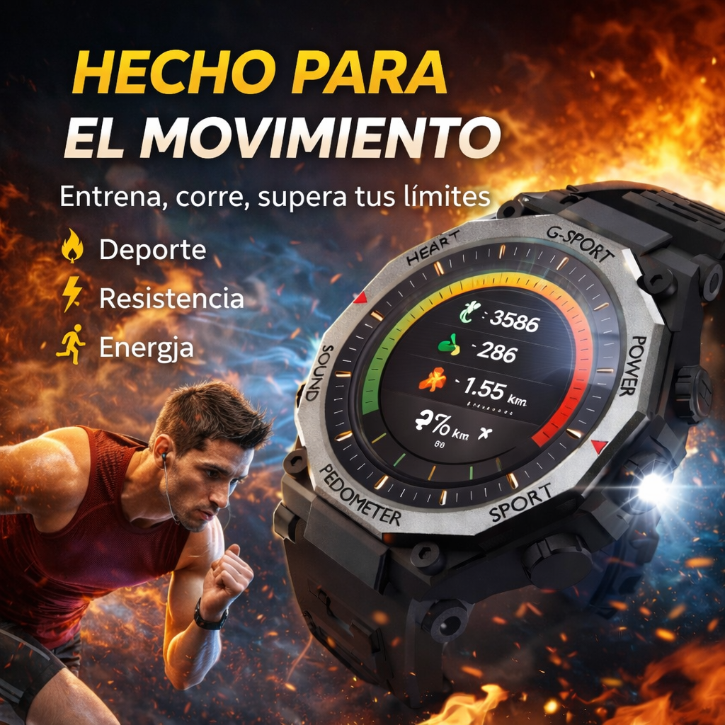 Estilo que rinde con el reloj gt60