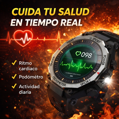 Estilo que rinde con el reloj gt60