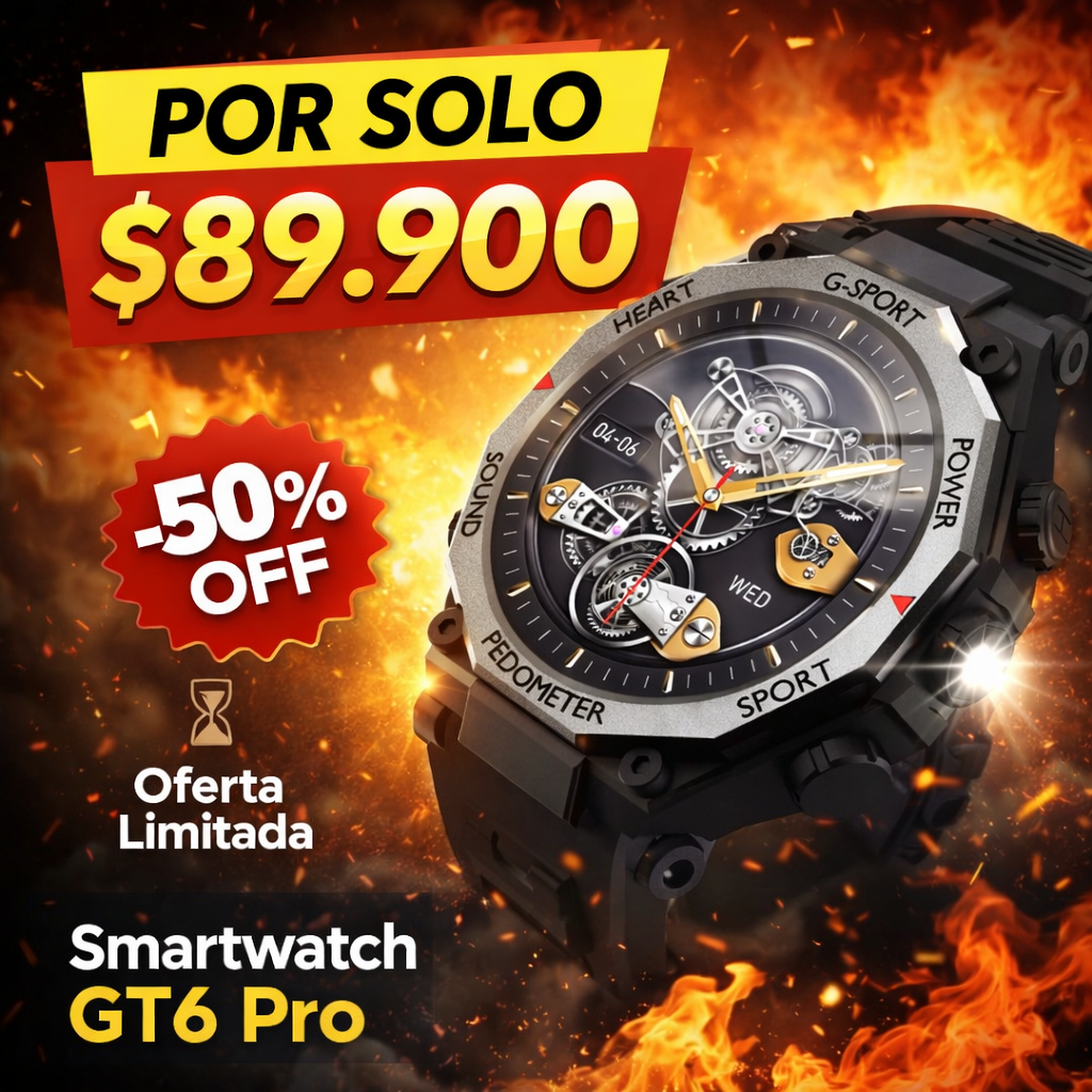 Estilo que rinde con el reloj gt60