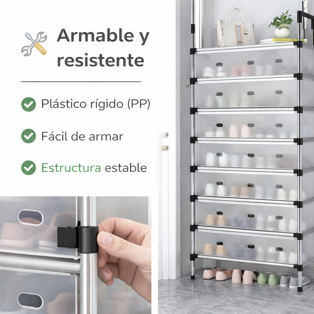 Ordena tus zapatos en segundos - ORGANIZADOR ZAPATOS 6 NIVELES