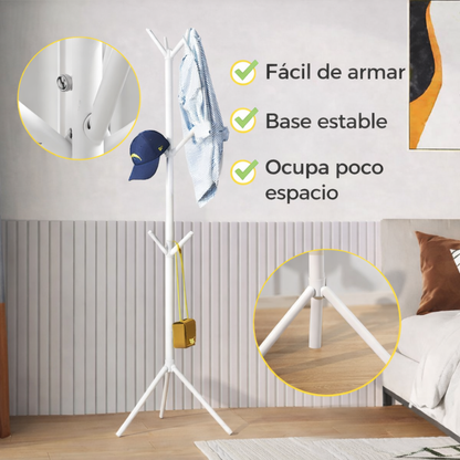 Más espacio, menos desorden - PERCHERO DE METAL