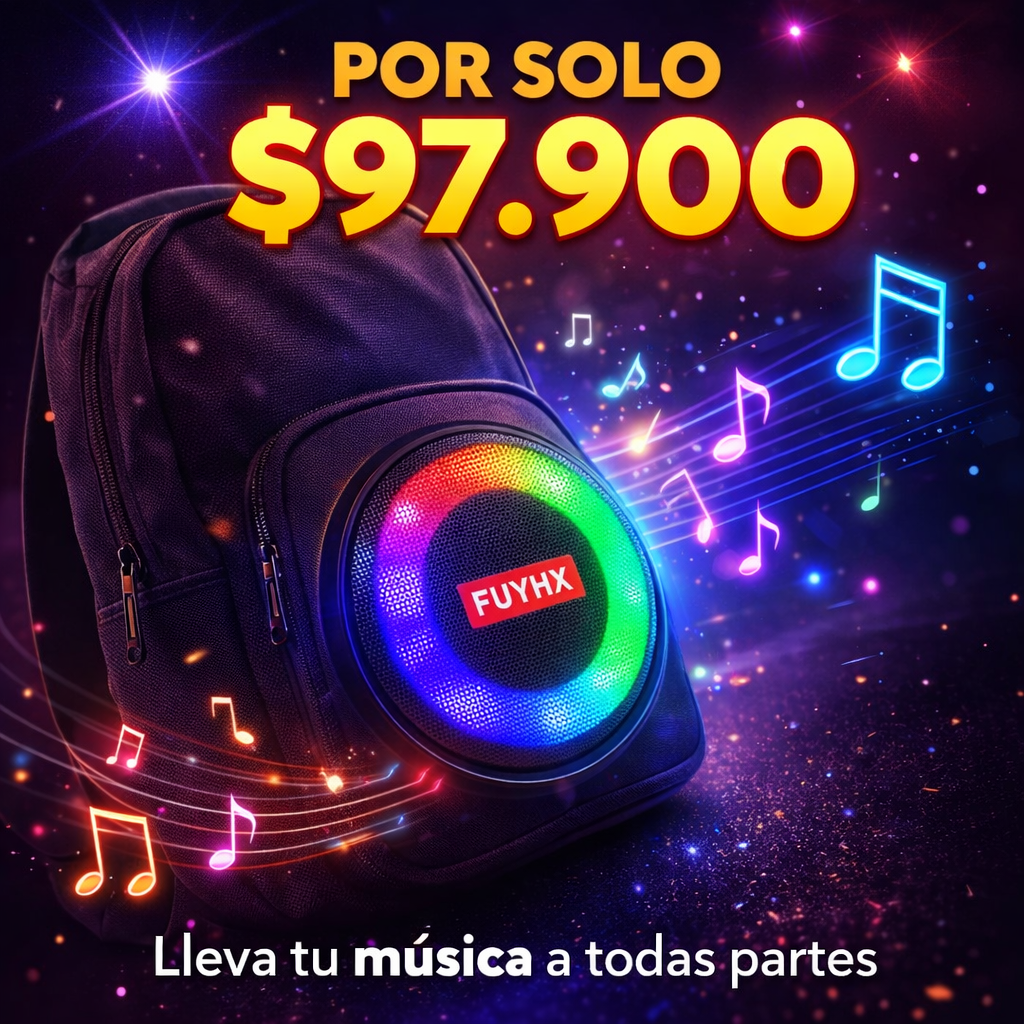 Lleva tu música a todas partes - MOCHILA BAFLE