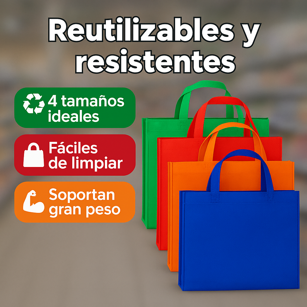 Más orden, menos bolsas - BOLSAS REUTILIZABLES