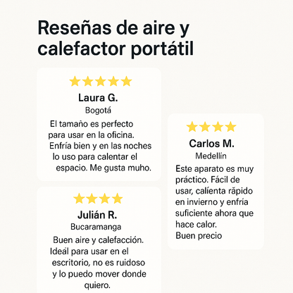 AIRE ACONDICIONADO Y CALEFACCION PORTATIL