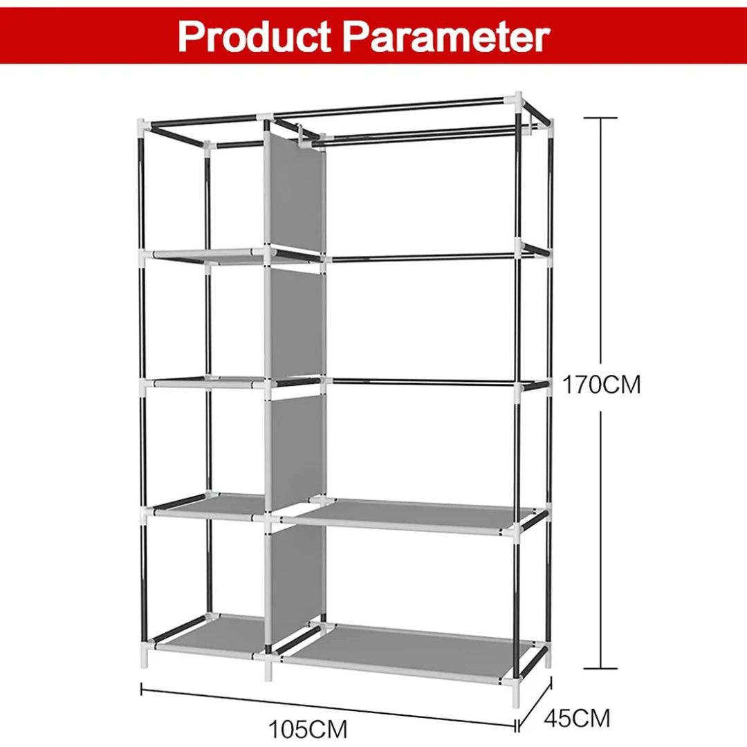 Closet Organizador 3 en 1 con 3 Compartimientos – Compacto, Resistente y Multiusos