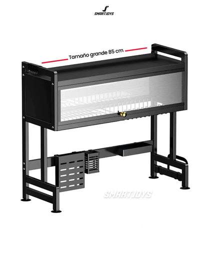 Organizador Escurridor de Platos Multifuncional - Estante de Cocina Todo en Uno