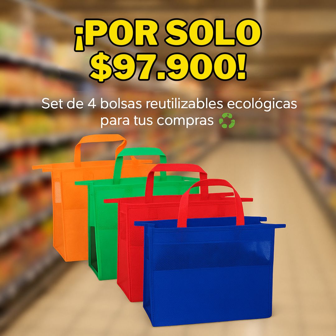 Más orden, menos bolsas - BOLSAS REUTILIZABLES