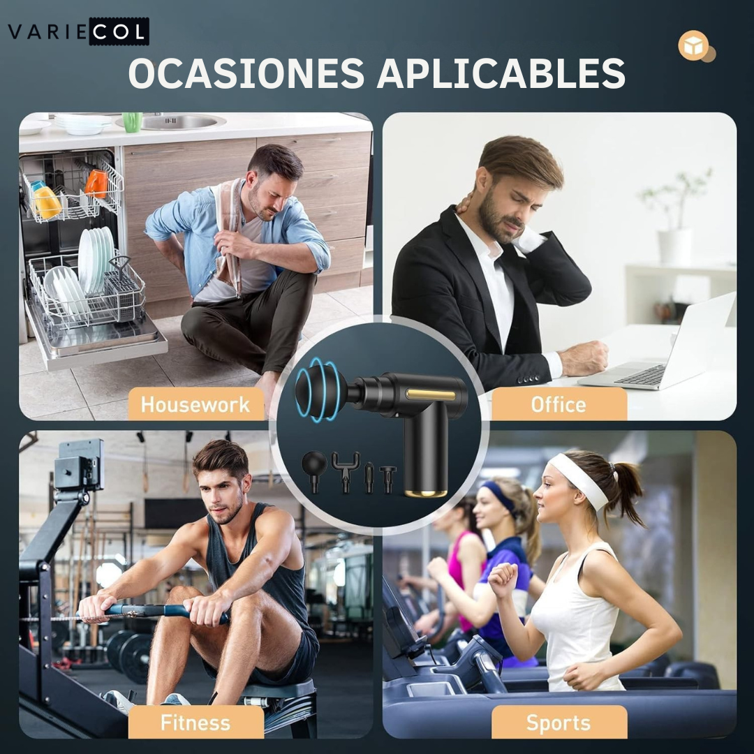 RELAJA TUS MUSCULOS CON LA INCREIBLE PISTOLA MASAJEADORA