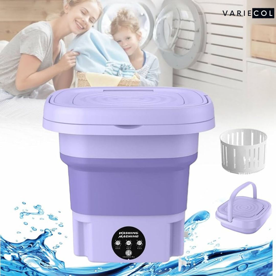 Lavadora portátil plegable – Asombrosamente práctica y eficiente.