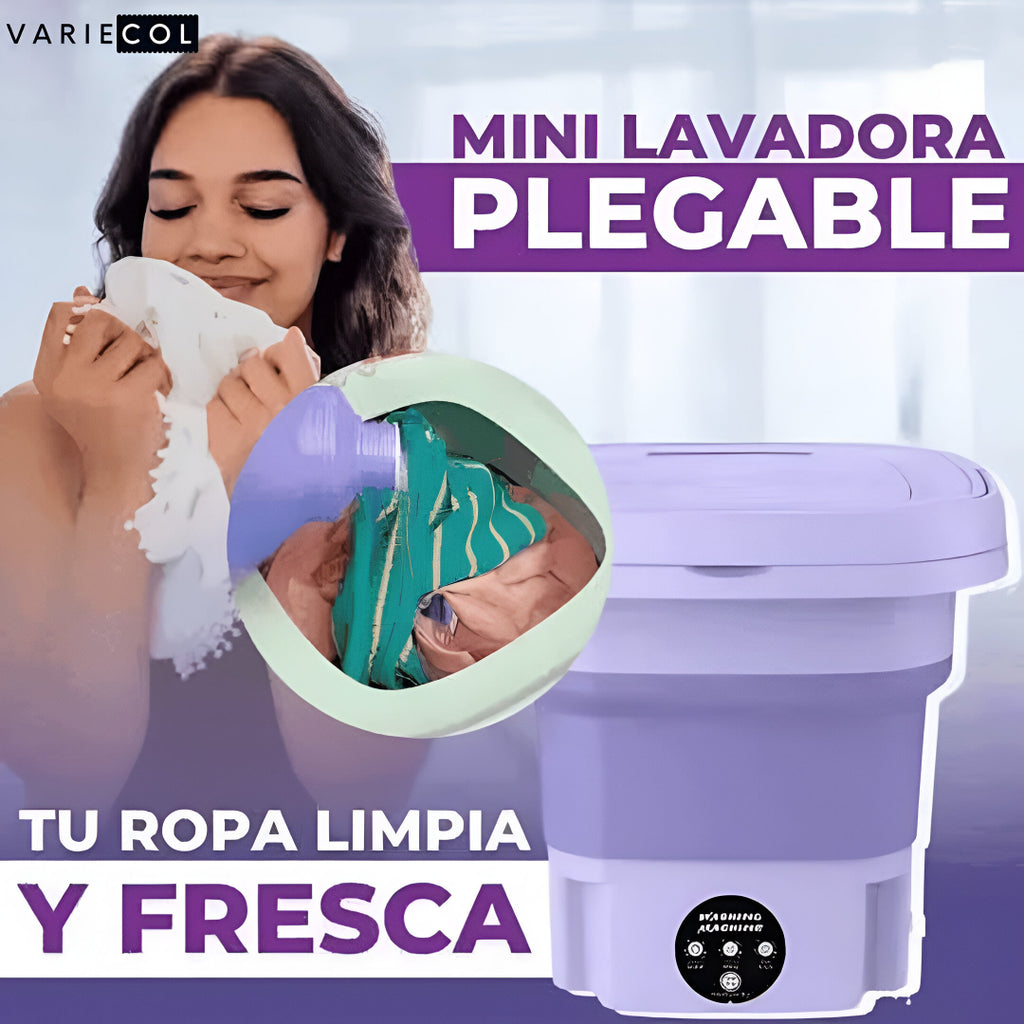 Lavadora portátil plegable – Asombrosamente práctica y eficiente.
